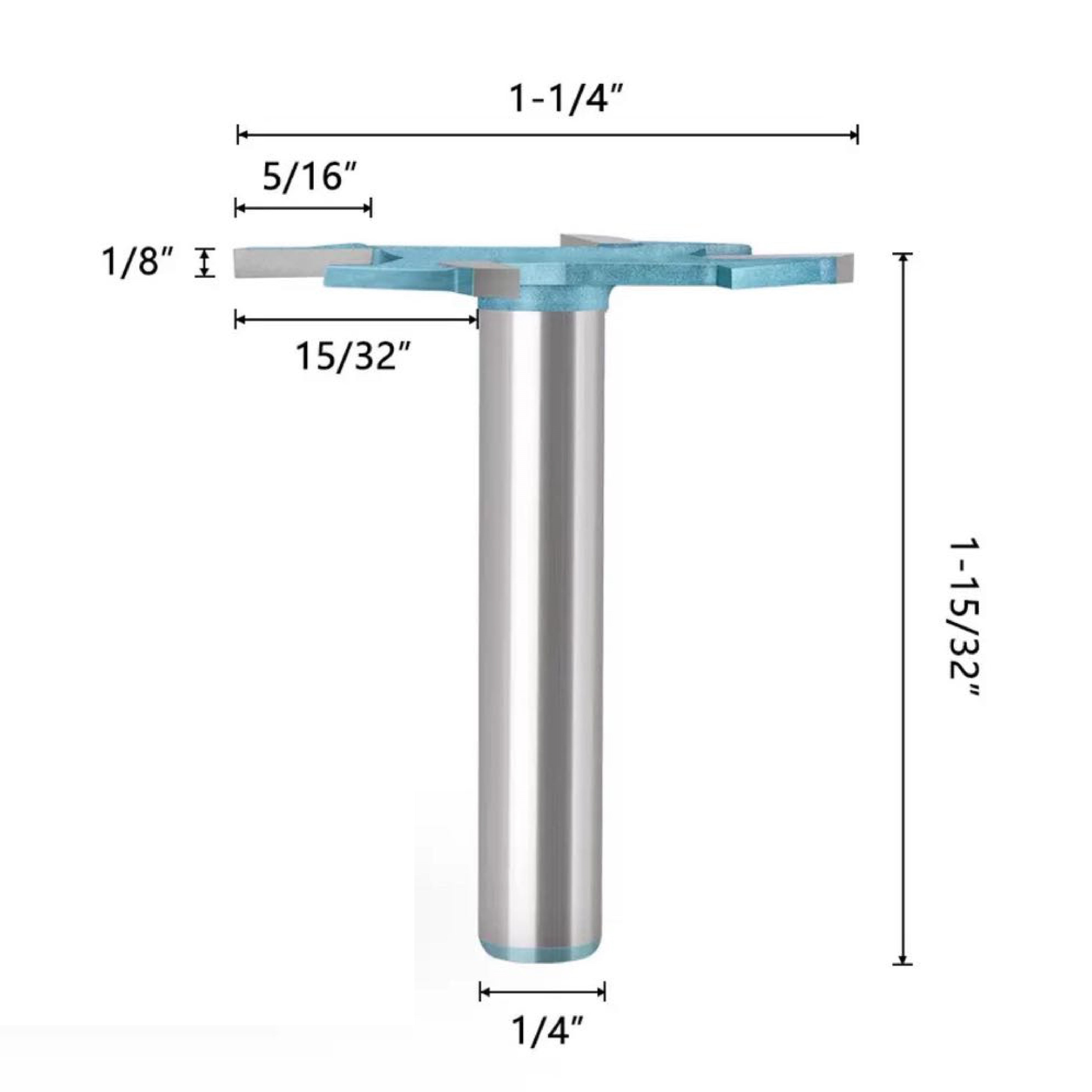 4 Wing Cutter Router Bit - Super Light